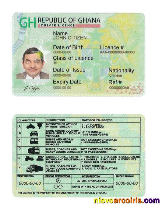 Ghana driving license